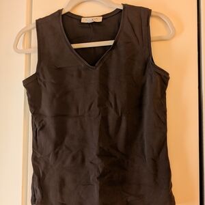 Ann Taylor Rich Brown Sleeveless Tank Top
